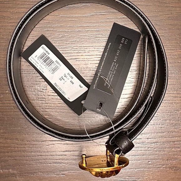 Versace - Medusa Biggie Leather Belt - Picture 5 of 8